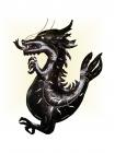 Dragon murale en métal
